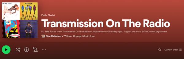 Transmission On The Radio Playlist Is Back